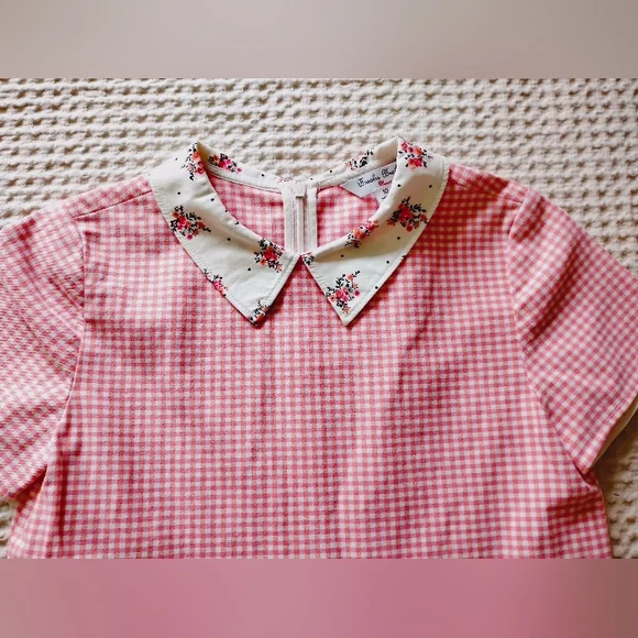 Brooks Brothers Pink Checkered Kids Dress - Picture 3 of 4